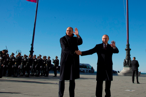 Enrico Letta e Vladimir Putin al vertice di Trieste Foto: (Ufficio Stampa / Flickr.com)